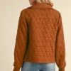 Wingtu Factory Quilted Jacket with Ruffled Detailing – Stylish and Warm Winter Outerwear for Women