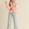 Mixed Media Puff Jacket with Hood – Stylish & Warm Women’s Winter Outerwear