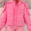 Coldhearted Cutie Ruffled Cotton Jacket – Cute & Warm Women’s Winter Outerwear
