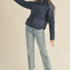 Quilted Puffer Pullover – Cozy and Stylish Winter Layering Piece for Women