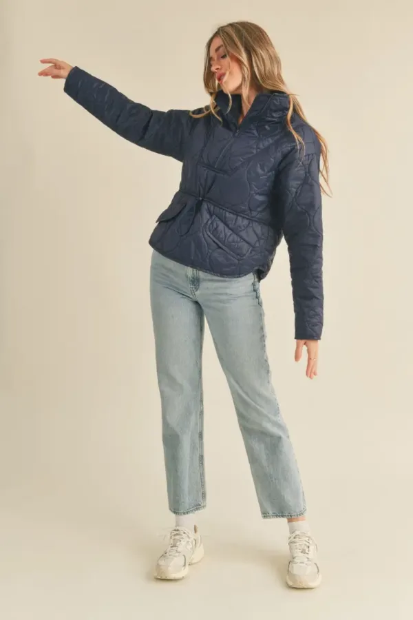 Quilted Puffer Pullover – Cozy and Stylish Winter Layering Piece for Women