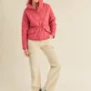 FC0294-03 Quilted Puffer Pullover – Cozy and Stylish Winter Layering Piece for Women