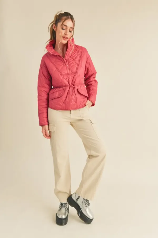 Quilted Puffer Pullover – Cozy and Stylish Winter Layering Piece for Women
