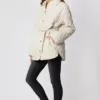 FC0298-02 Long Sleeve Quilted Jacket with Pockets – Cozy & Stylish Winter Jacket for Women