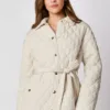 FC0298-03 Long Sleeve Quilted Jacket with Pockets – Cozy & Stylish Winter Jacket for Women